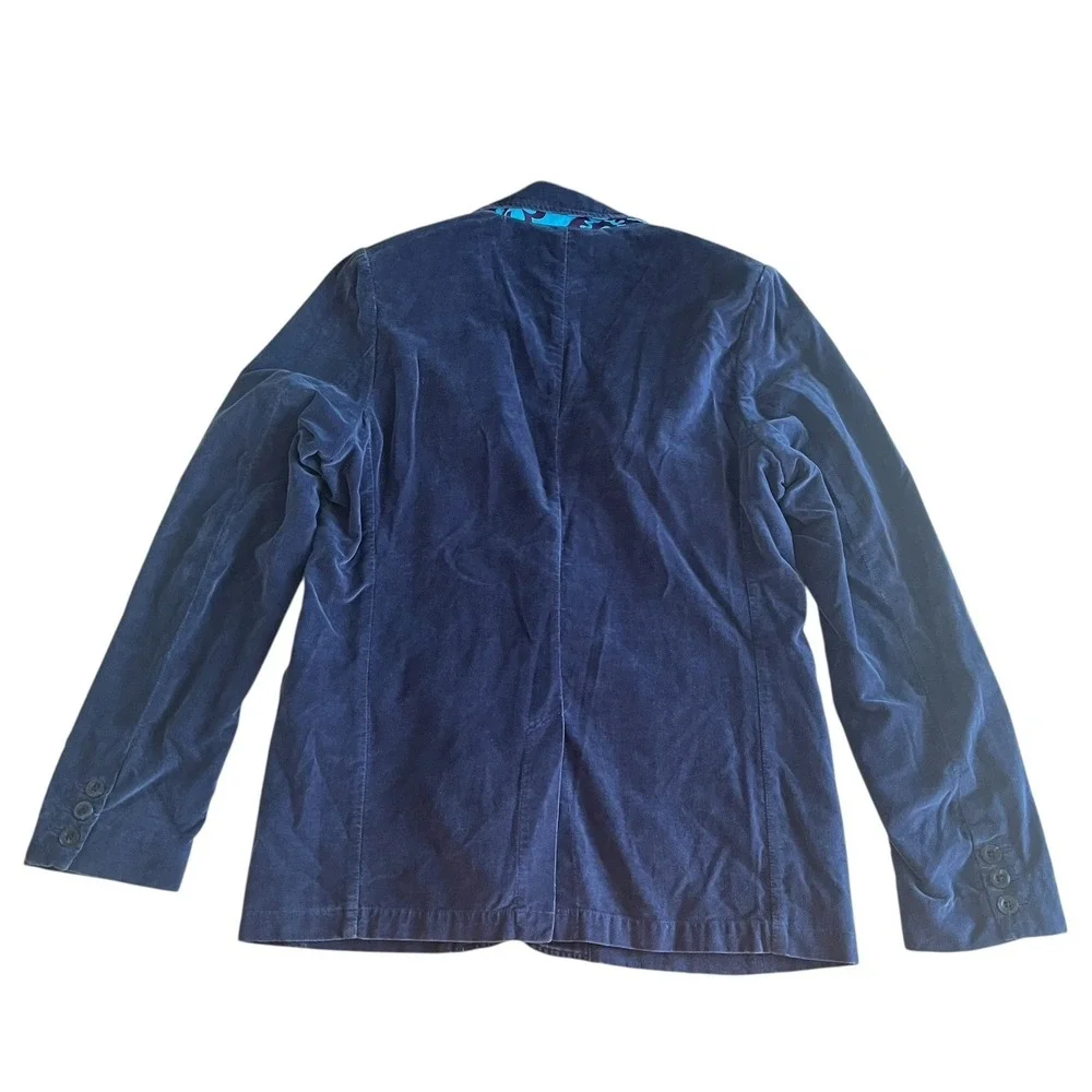 VTG NWOT Hollister Men's Size‎ XL Berkeley Jacket Blue 100% Cotton Velvet